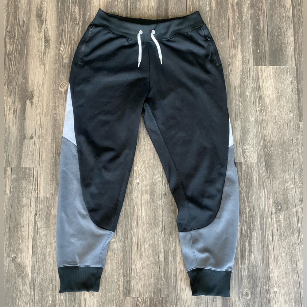 Nike size L color block drawstring sweatpants